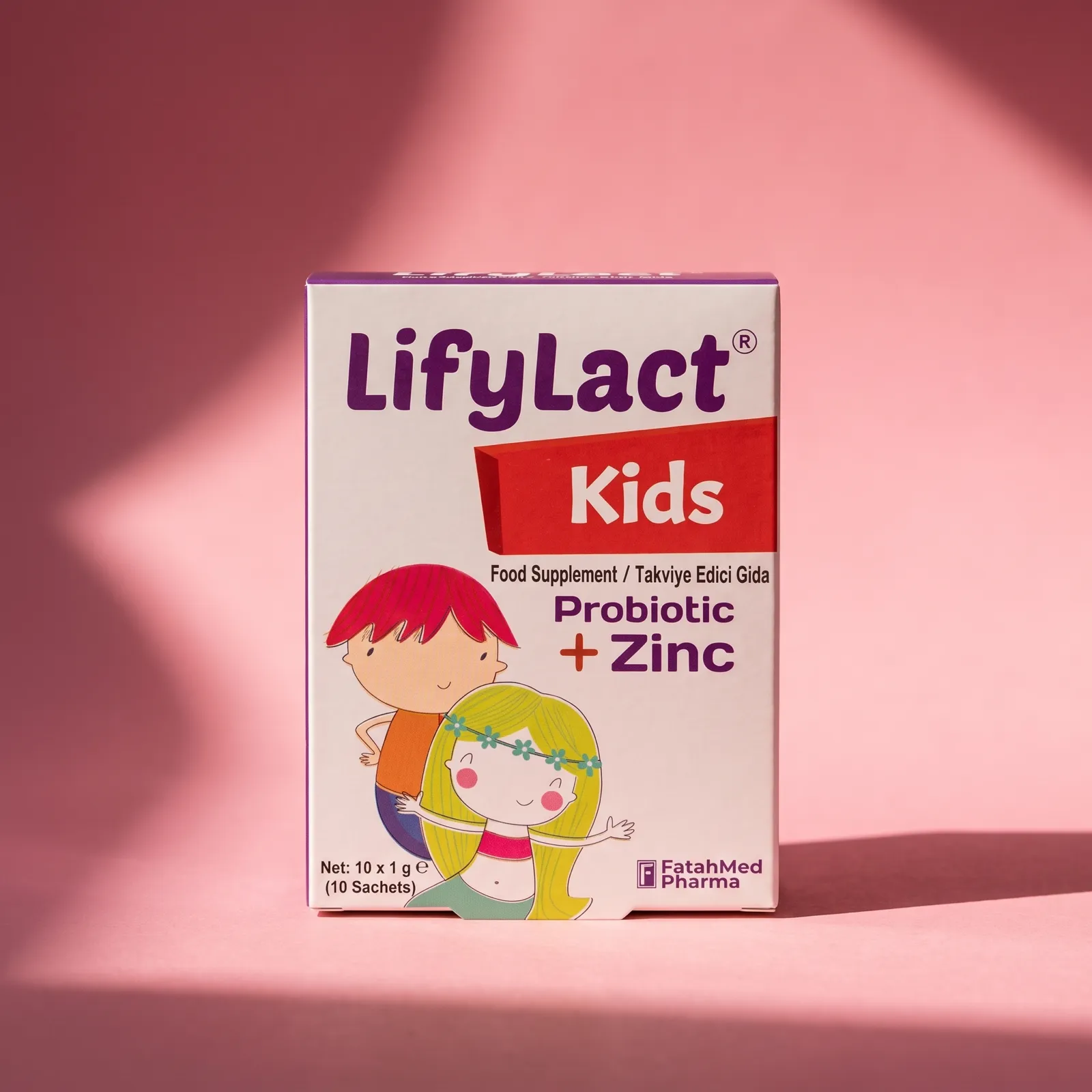 LifyLact Kids — تصوّر عرض توضيحي، مُنشأ من العلبة المصوّرة