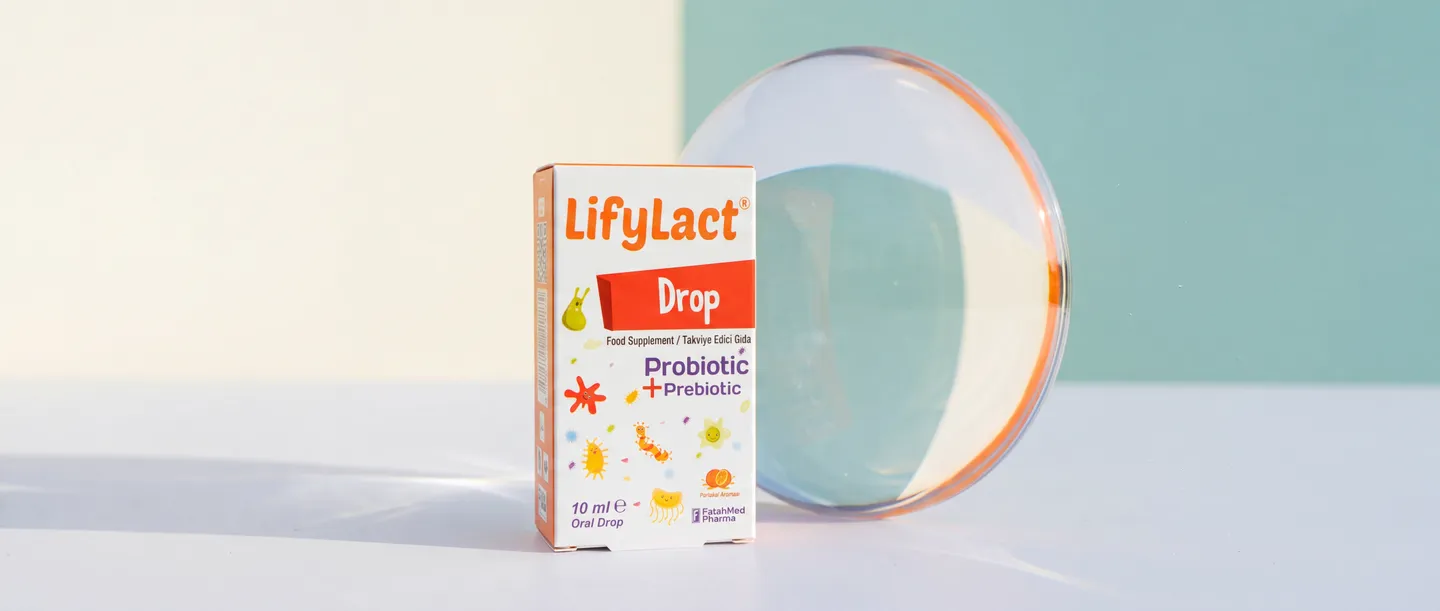 Şəffaf maye işıq linzası ilə LifyLact Drop qutusu